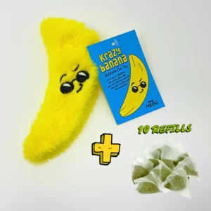 MyMeow Krazy Refillable Banana Cat toy