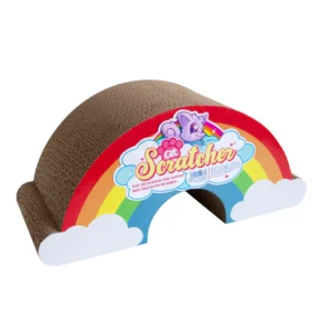 Rainbow cat scratcher