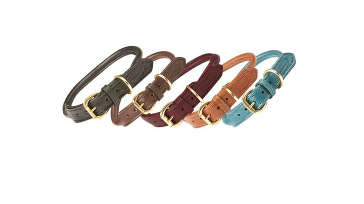 weatherbeeta Rolled leather dog collar