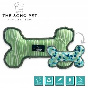 The soho pet stylish patterned bone toy