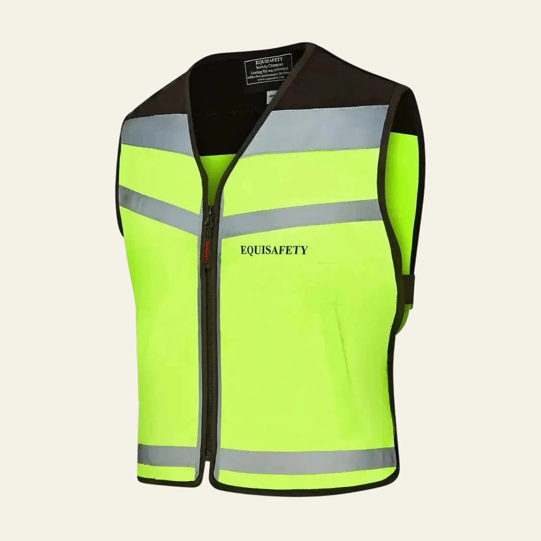 Equisafety Horse Riding Hi Vis Waistcoat - PLEASE PASS WIDE & SLOWLY