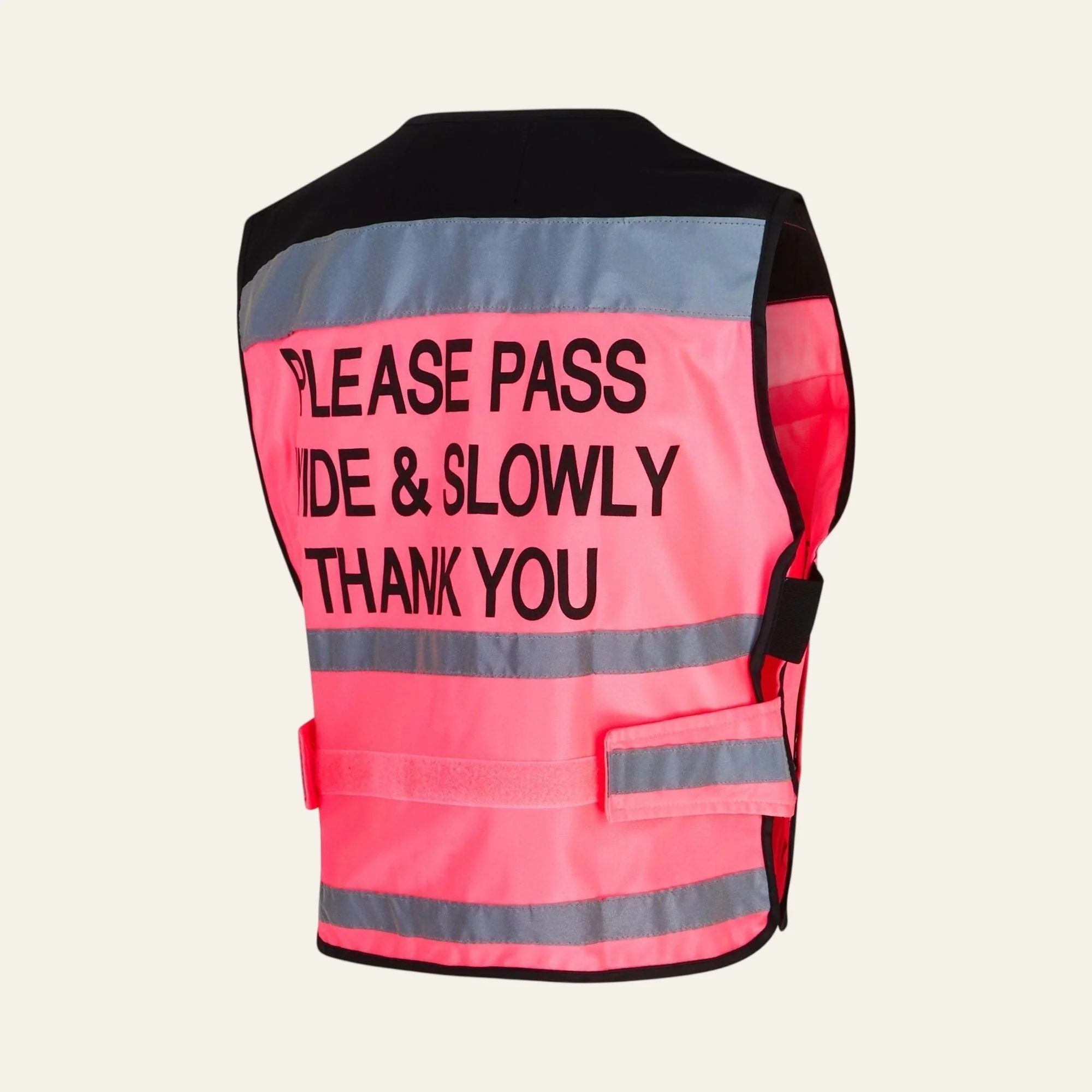 Equisafety Horse Riding Hi Vis Waistcoat - PLEASE PASS WIDE & SLOWLY - Image 3