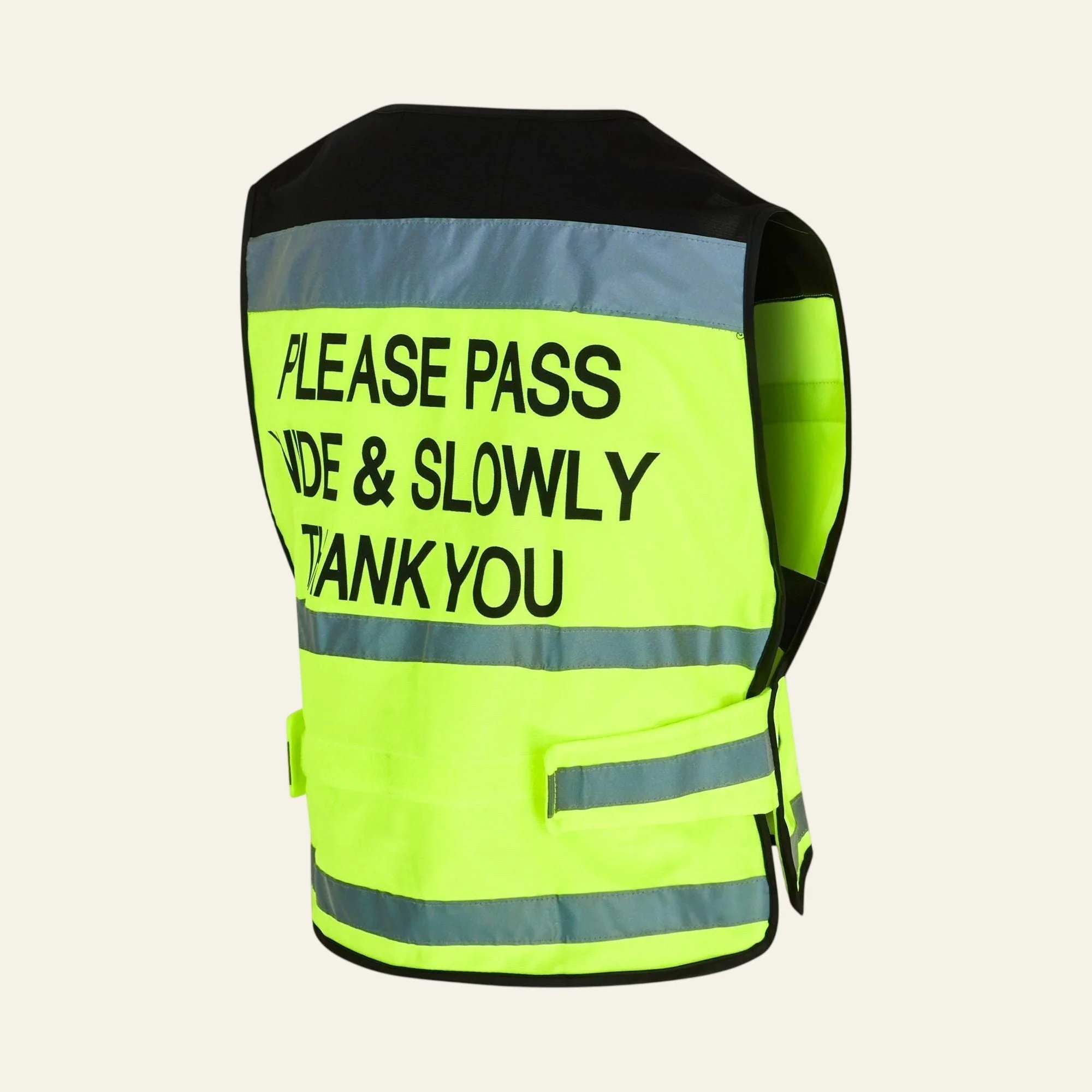 Equisafety Horse Riding Hi Vis Waistcoat - PLEASE PASS WIDE & SLOWLY - Image 4